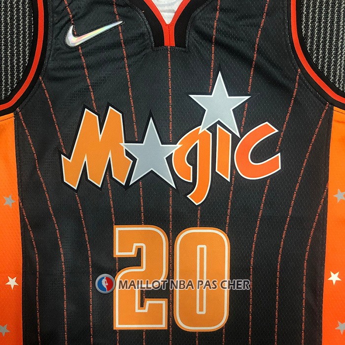 Maillot Orlando Magic Markelle Fultz NO 20 Ville 2021-22 Marron
